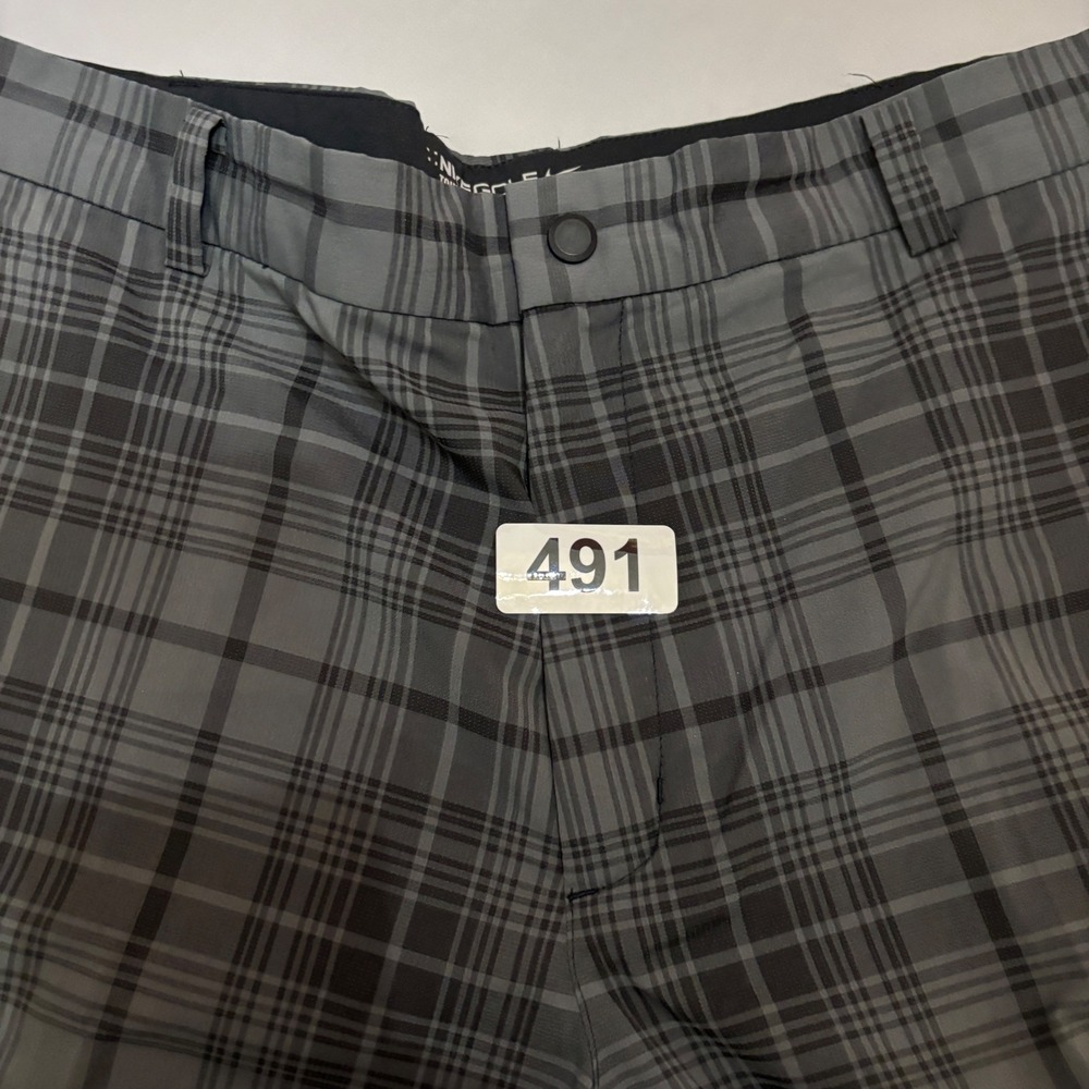 Nike Golf Shorts Mens 36 Grey Plaid Dri-FIT Tour Performance 509182-010 - Picture 14 of 14